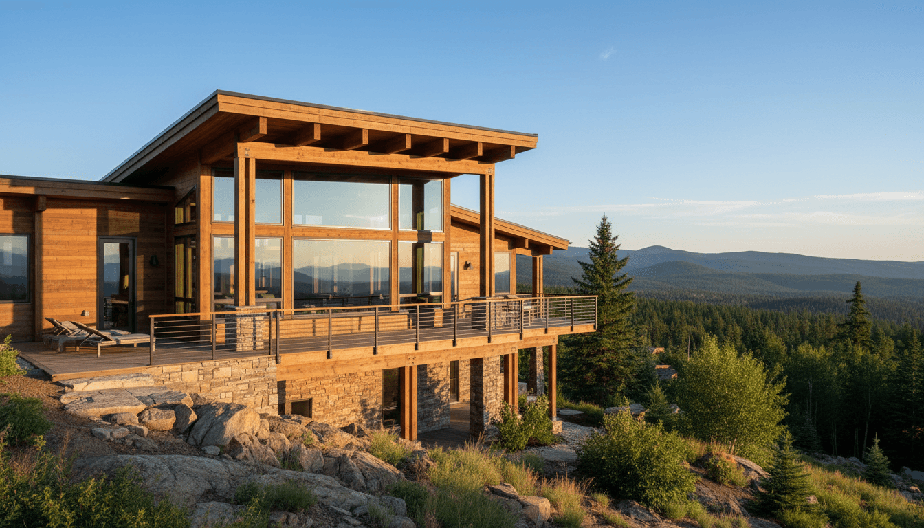 Completed luxury home foundation on complex terrain