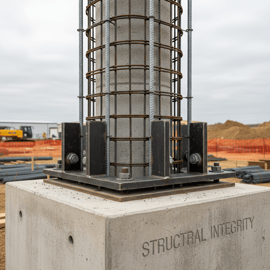 Integrated foundation system with architectural material coordination