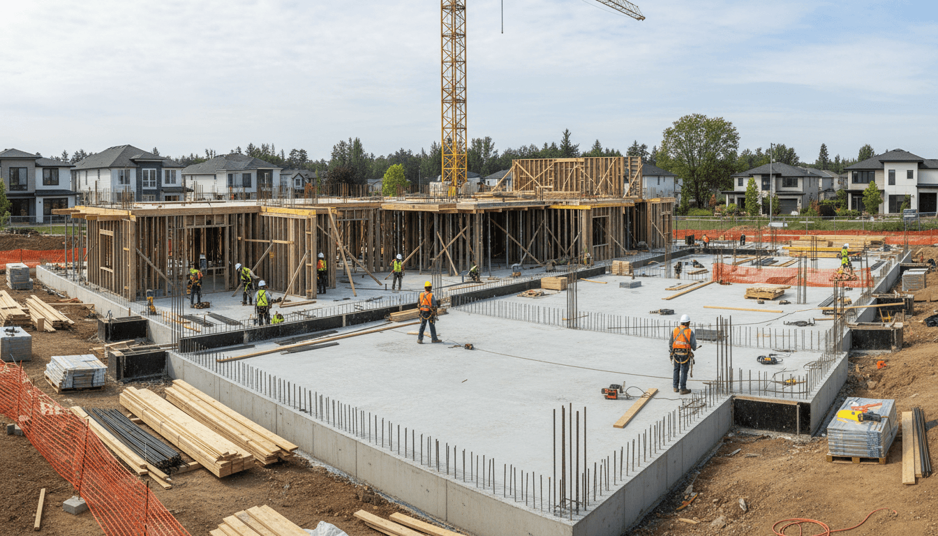 Micropile installation on waterfront site